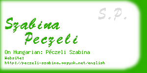 szabina peczeli business card
